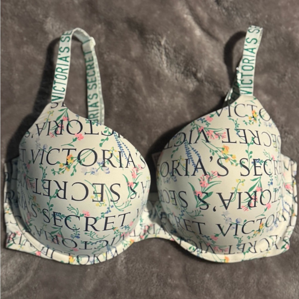 Victoria's Secret Floral Print Bra - White